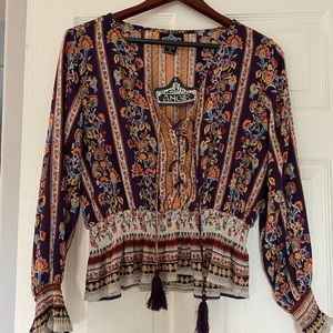 Bohemian style top